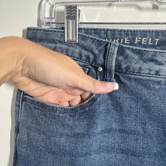 Laurie Felt Jean Women 8 Blue Boyfriend Style Cotton Minimal Modest Casual - Picture 6 of 12